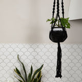 Macrame Hanger Self Watering Set - Midnight Sky